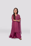 Dramatic Flair - Rosewood Pink 2 Side Poncho