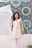Ethereal Elegance: White Angrakha Dress