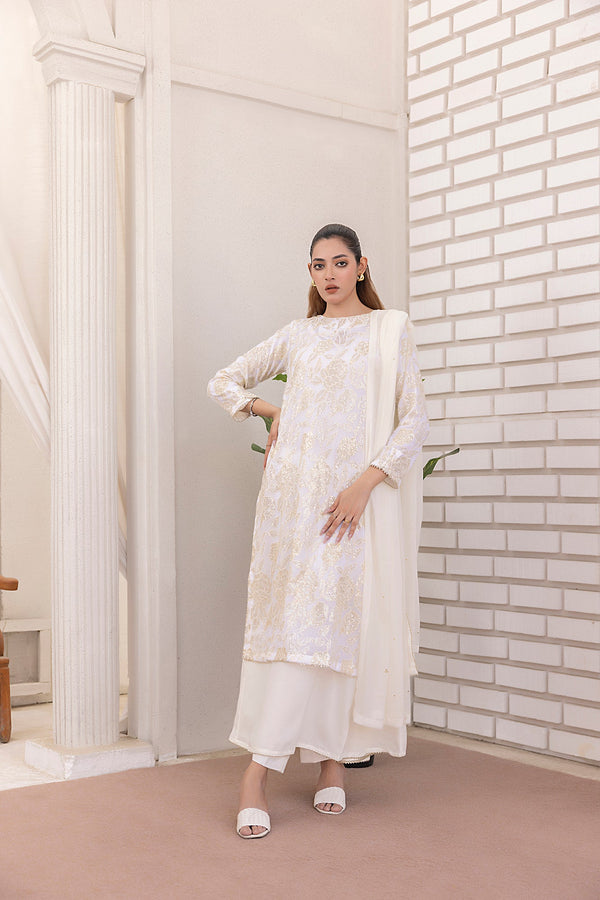 Classic White Embroidered stitched Sheep
