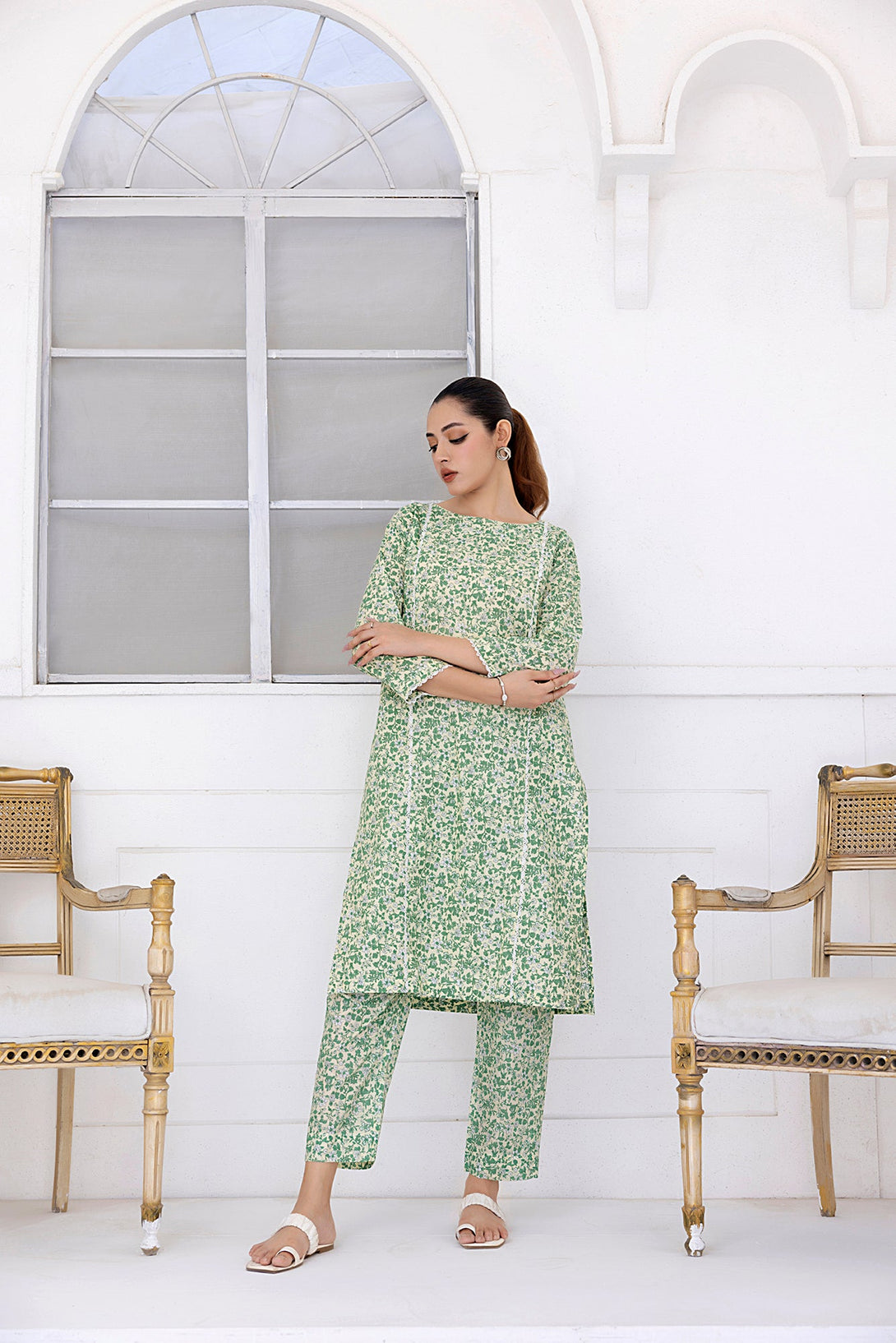 Ivory Embroidered Stitched Sheep