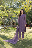 Classic Purple Embroidered stitched 3-piece