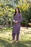 Classic Purple Embroidered stitched 3-piece