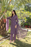 Classic Purple Embroidered stitched 3-piece