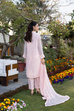 Classic Pink Embroidered stitched 3-piece