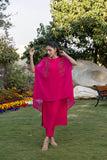 Classic Fuchsia Embroidered stitched