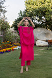 Classic Fuchsia Embroidered stitched