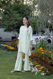 Classic Mint Green Hand-Embroidered stitched