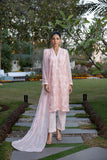 Classic Pink Embroidered stitched 3-piece