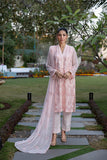 Classic Pink Embroidered stitched 3-piece