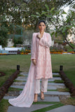 Classic Pink Embroidered stitched 3-piece