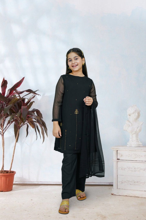 3-Piece Set Black Handwork (adda) Sheep