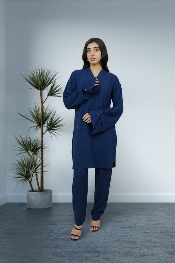 2-piece stitched Navy Blue Sheep