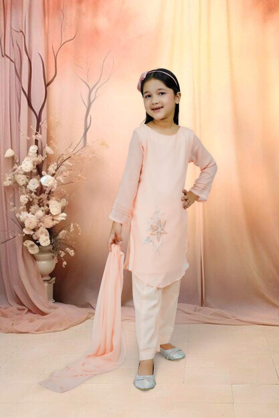 3-Piece Set Peach Handwork (adda) Sheep