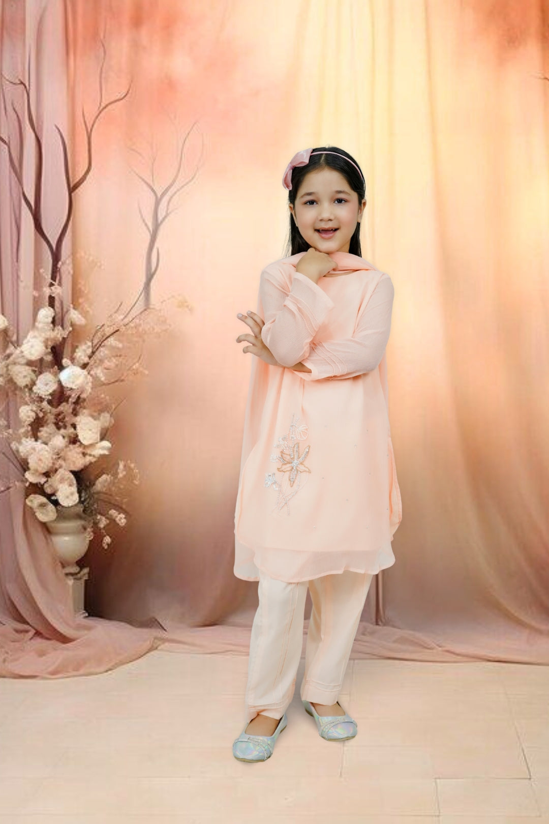 3-Piece Set Peach Handwork (adda) Sheep
