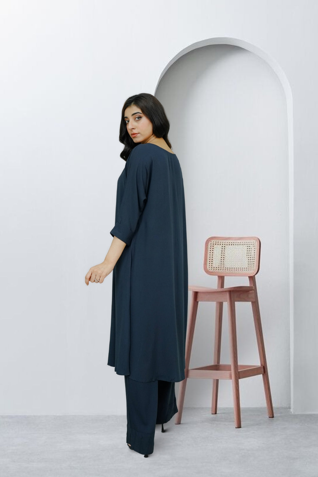 2-piece stitched Navy Blue Sheep