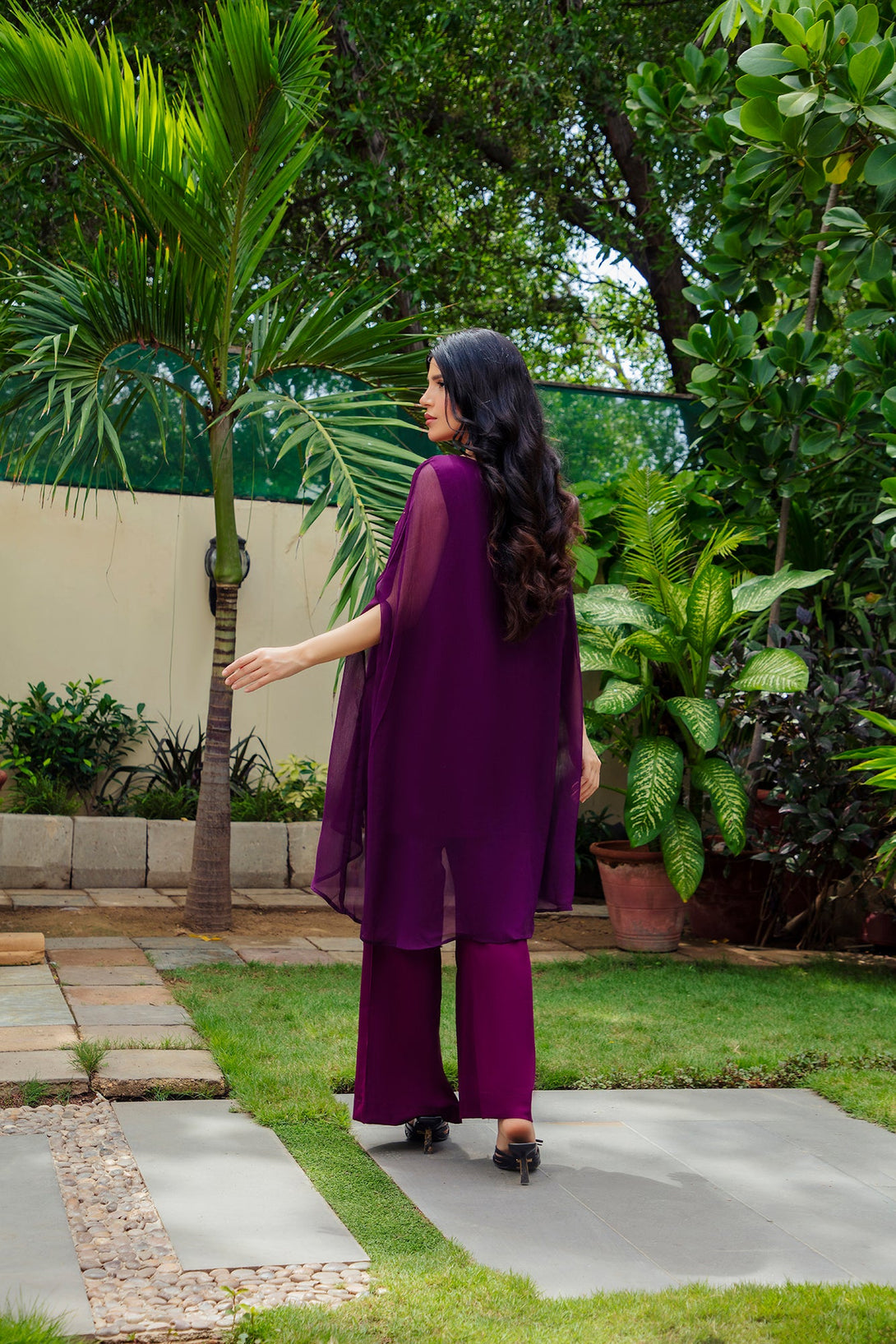 2-Piece Stitched Timeless Plum Embroidered Sheep