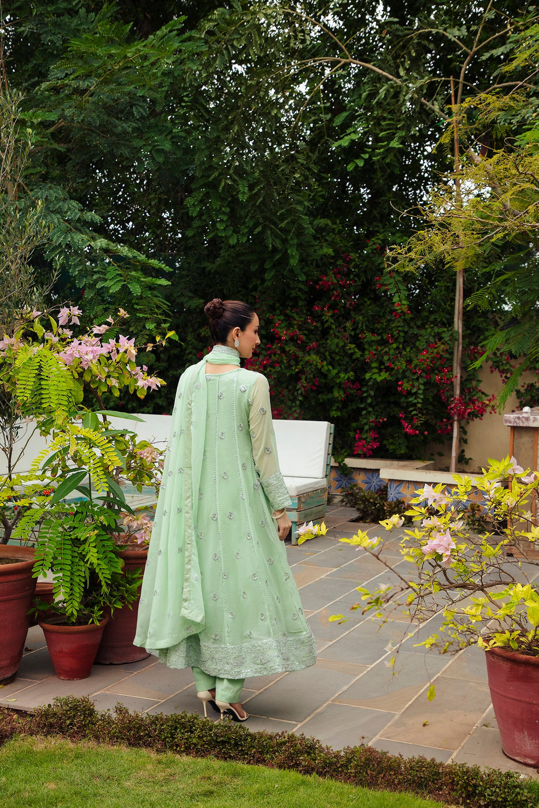 3-Piece Stitched Timeless Mint Green Embroidered Sheep