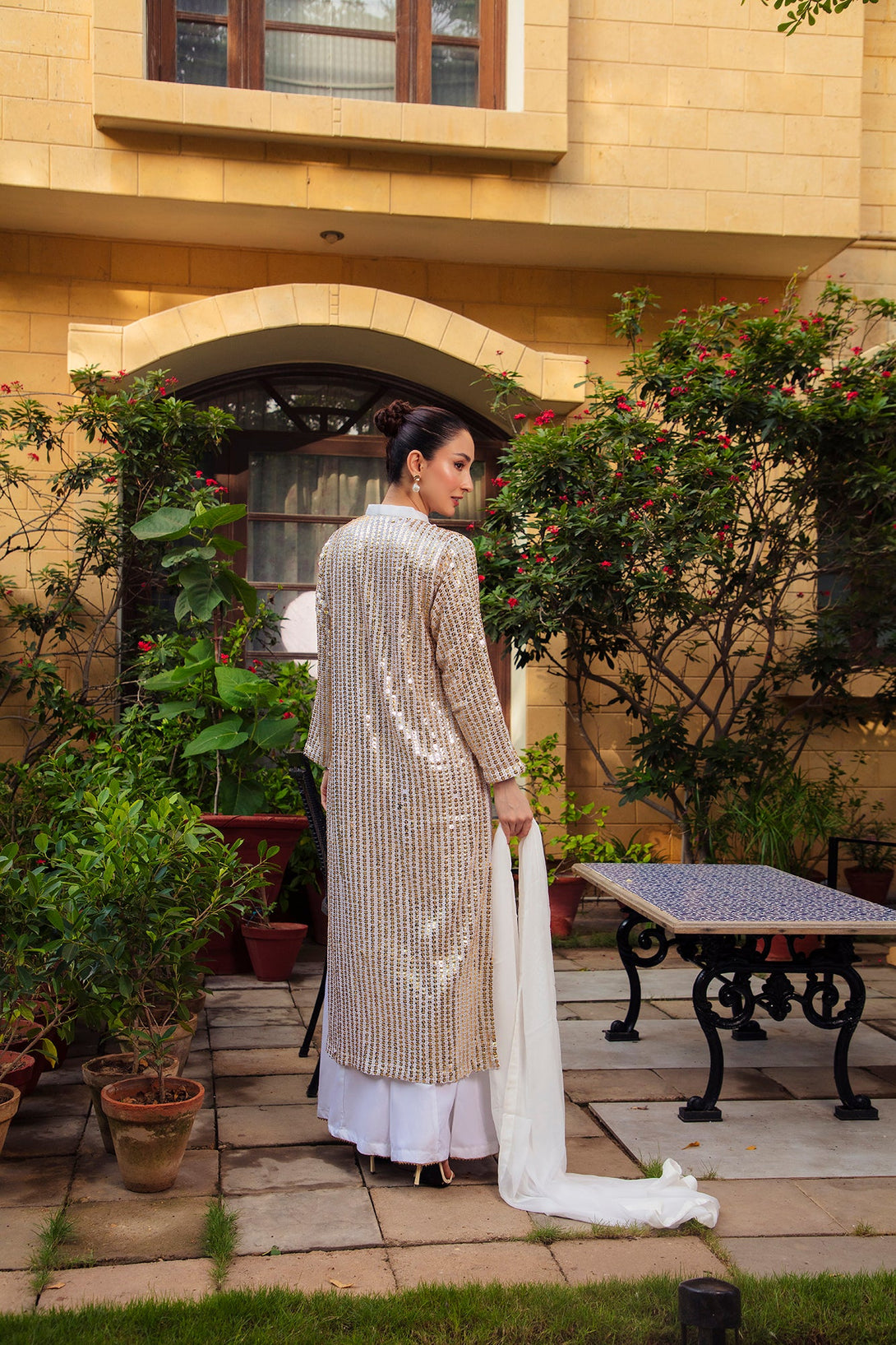 3-Piece Stitched Timeless White Embroidered Sheep