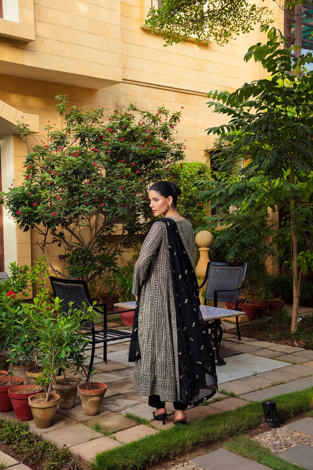 3-Piece Stitched Timeless Black Embroidered Sheep