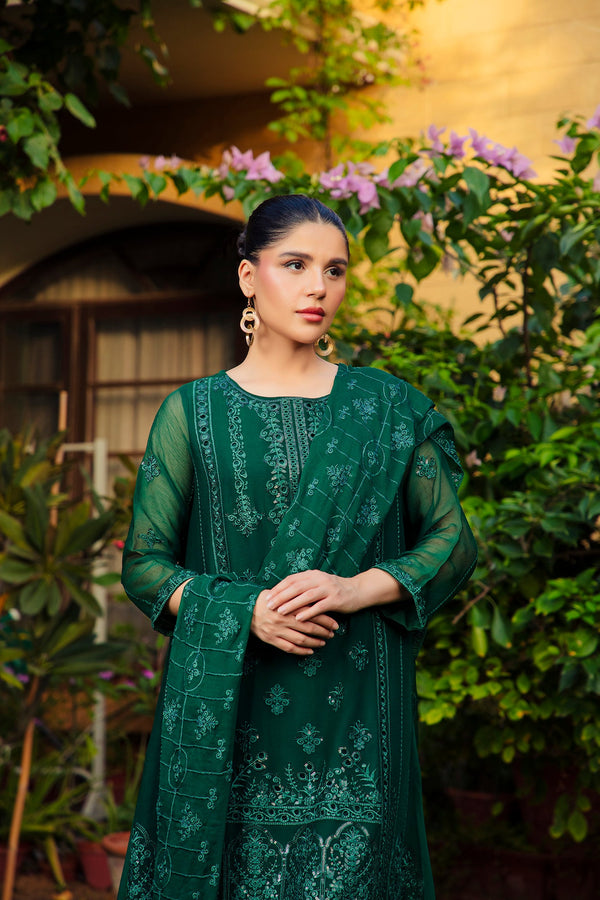 3-Piece Stitched Timeless Kai Green  Embroidered Sheep
