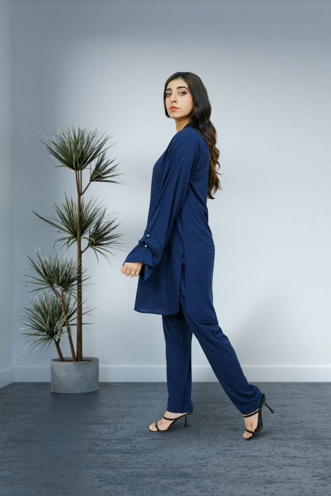 2-piece stitched Navy Blue Sheep
