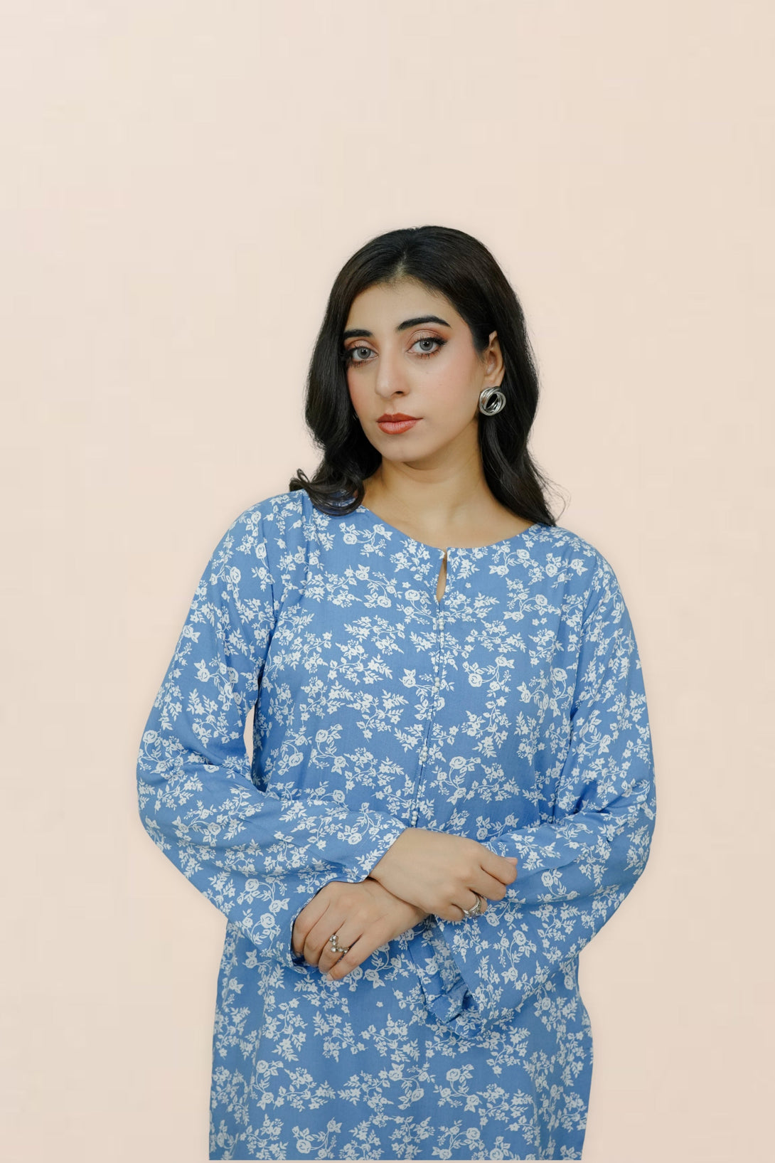 2-piece stitched Printed Blue Sheep
