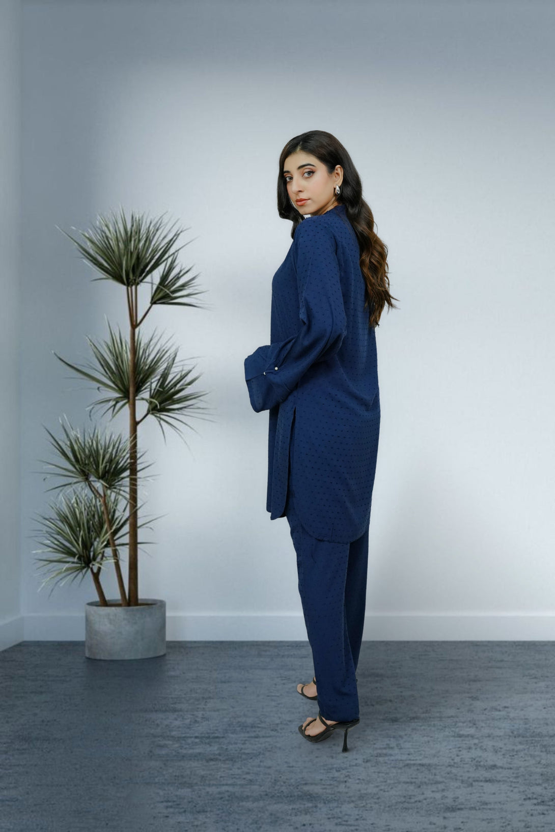 2-piece stitched Navy Blue Sheep