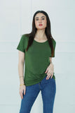 Effortless Style: Green Jersey Tee