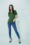 Effortless Style: Green Jersey Tee