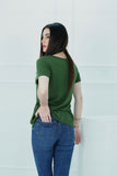 Effortless Style: Green Jersey Tee