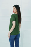 Effortless Style: Green Jersey Tee