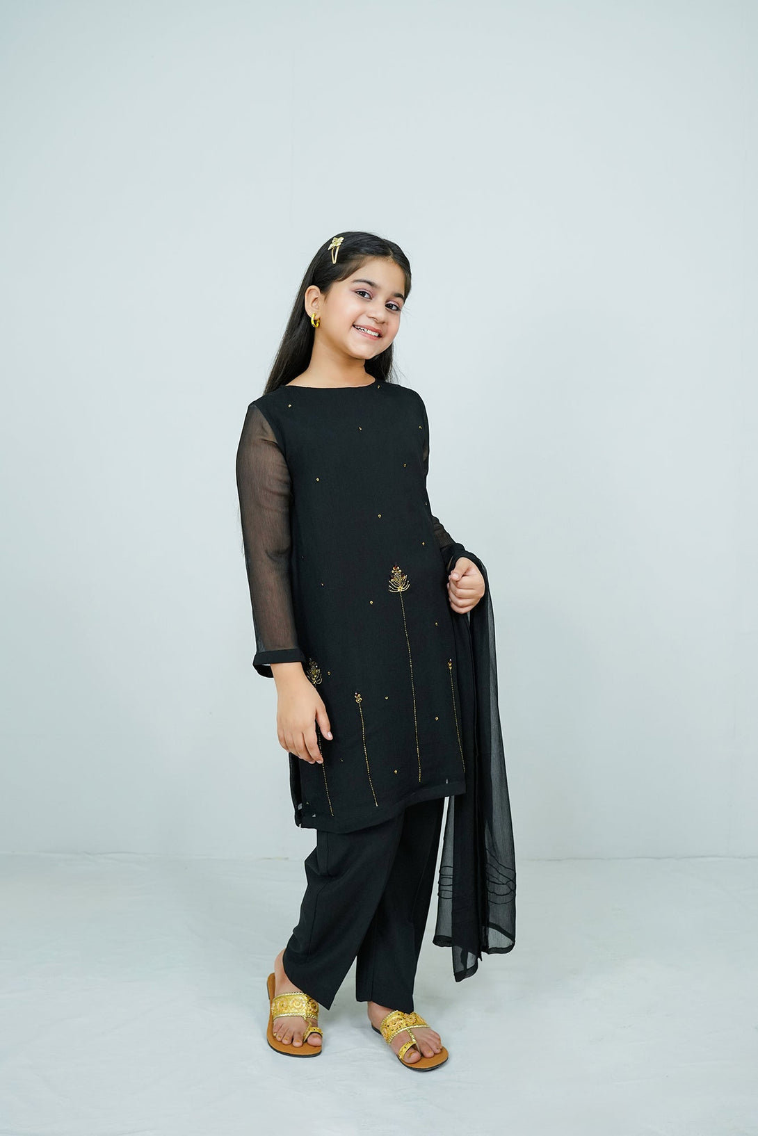 Black Handwork (adda) 3-Piece Set Sheep