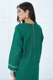 Dark Green Boat Neck Straight Shirt