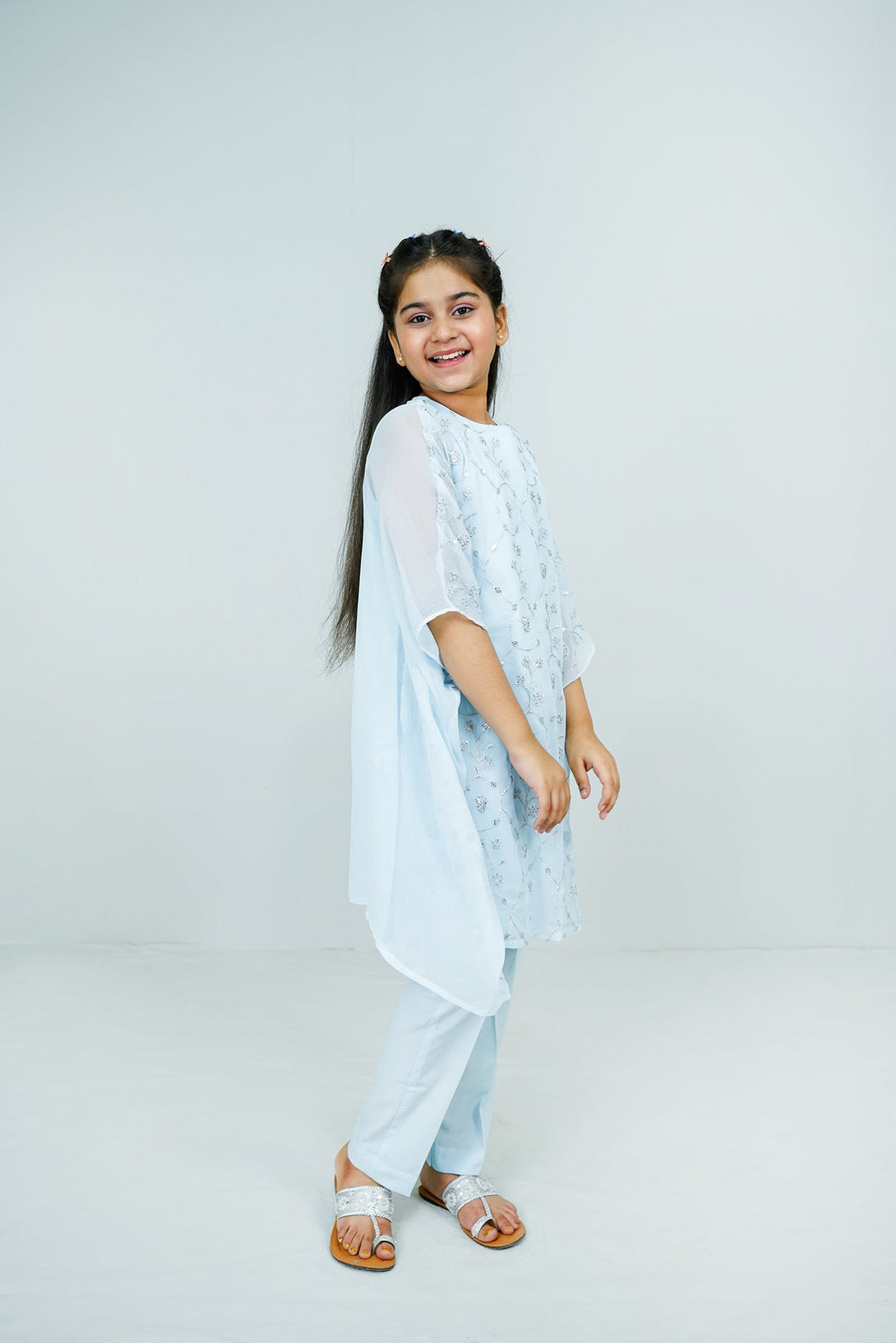 Chmabray Embroidered 2-Piece Set Sheep