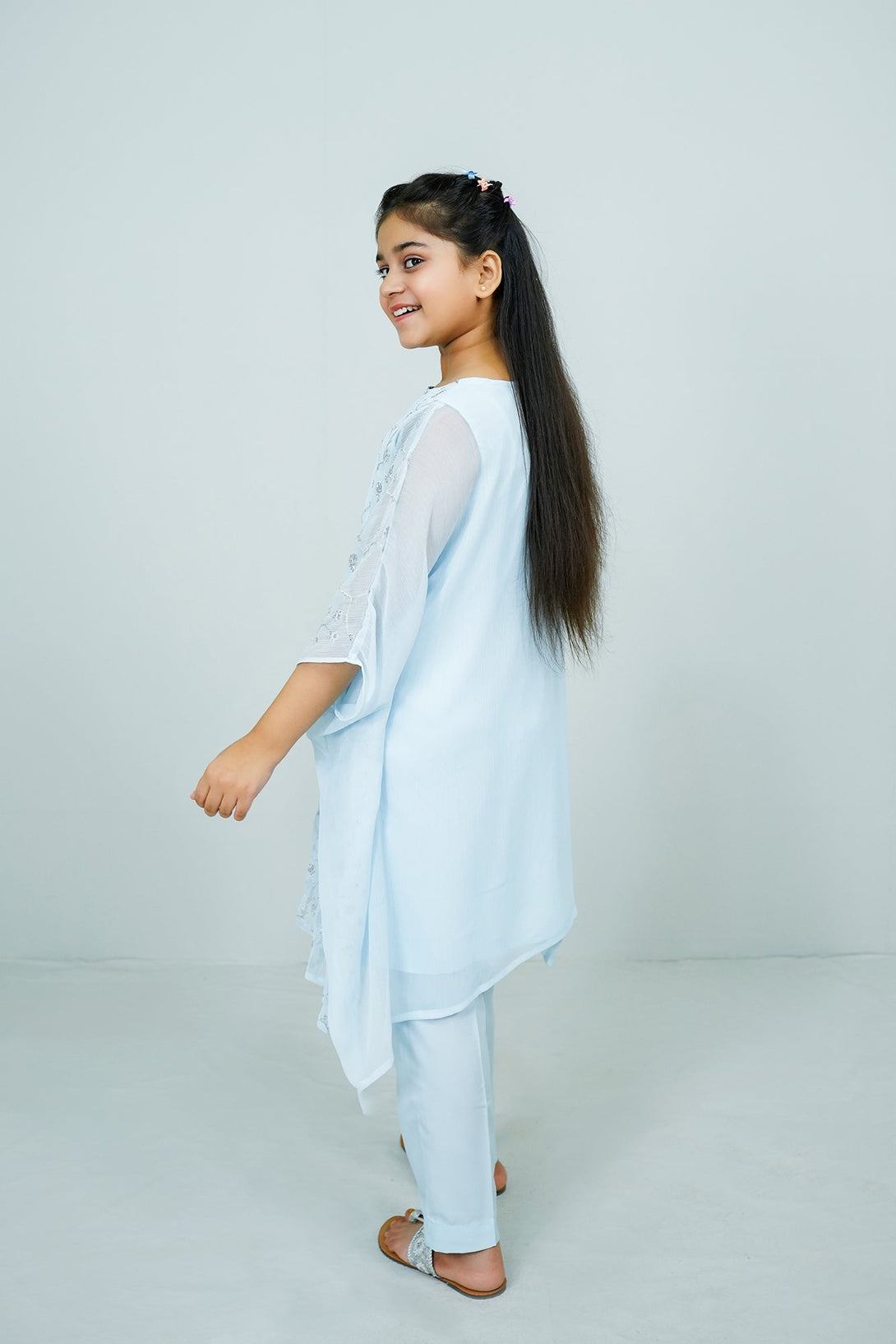 Chmabray Embroidered 2-Piece Set Sheep