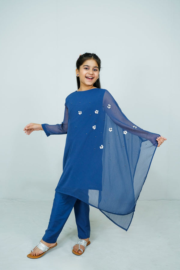 Agean Blue Handwork (adda) 2-Piece Set Sheep