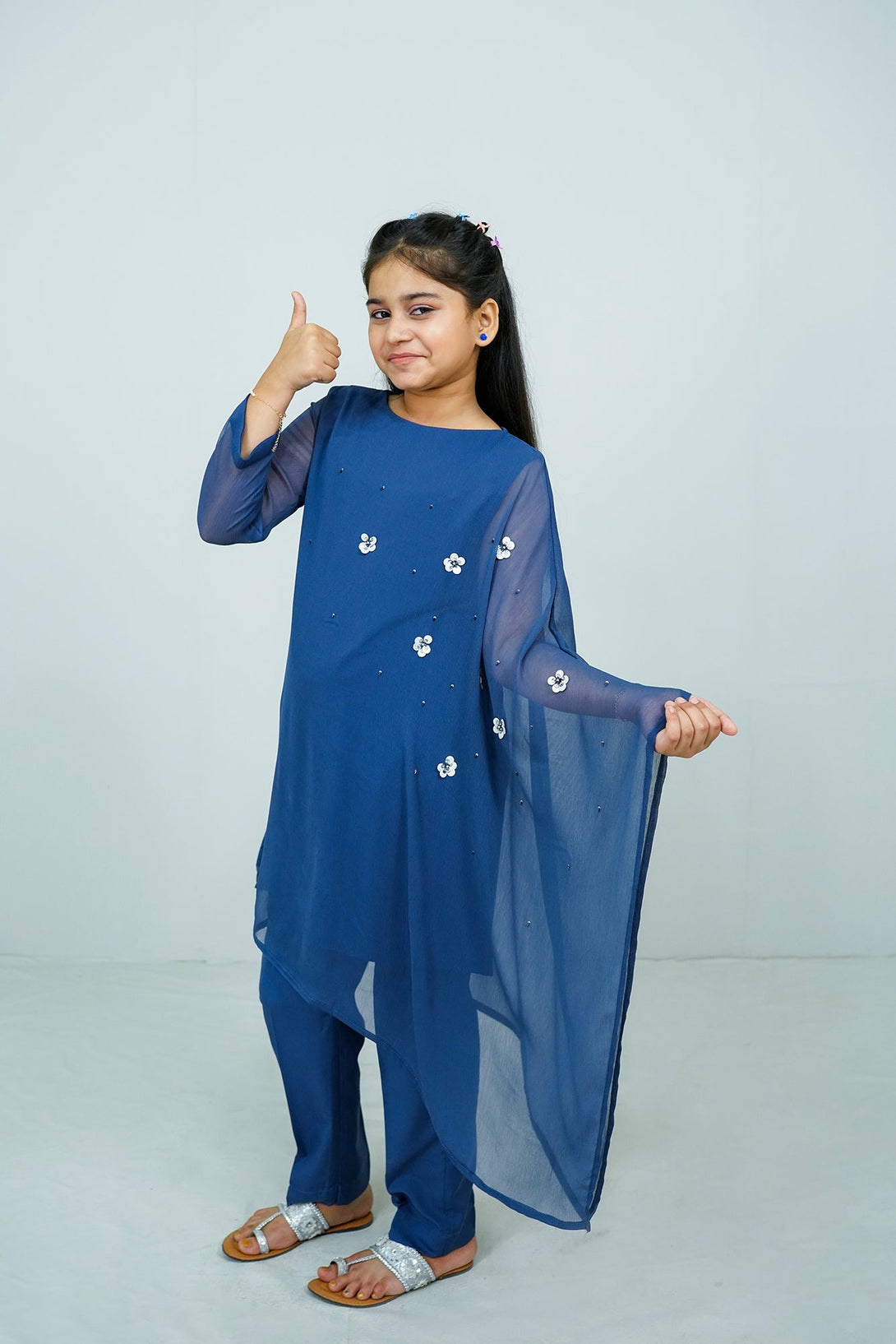 Agean Blue Handwork (adda) 2-Piece Set Sheep