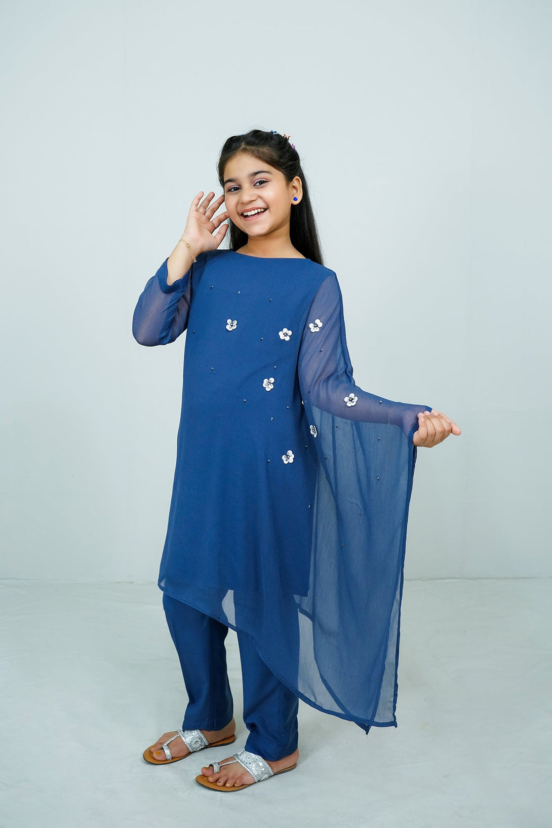 Agean Blue Handwork (adda) 2-Piece Set Sheep