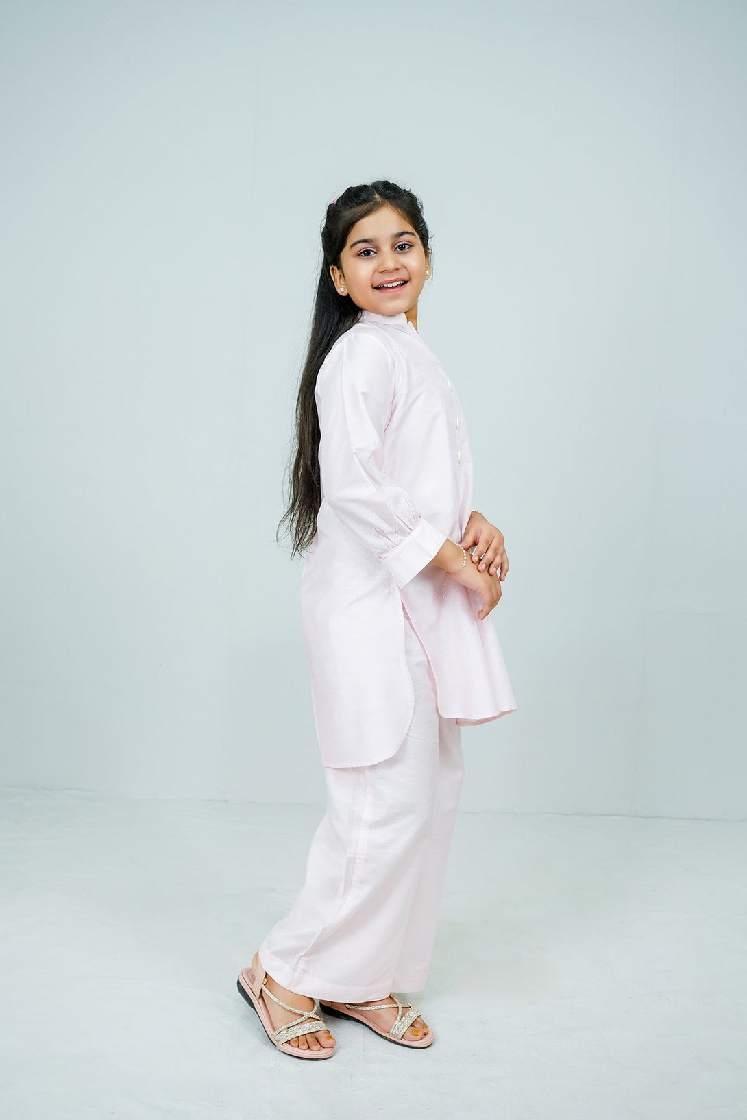 Pink Embroidered 2-Piece Set Sheep