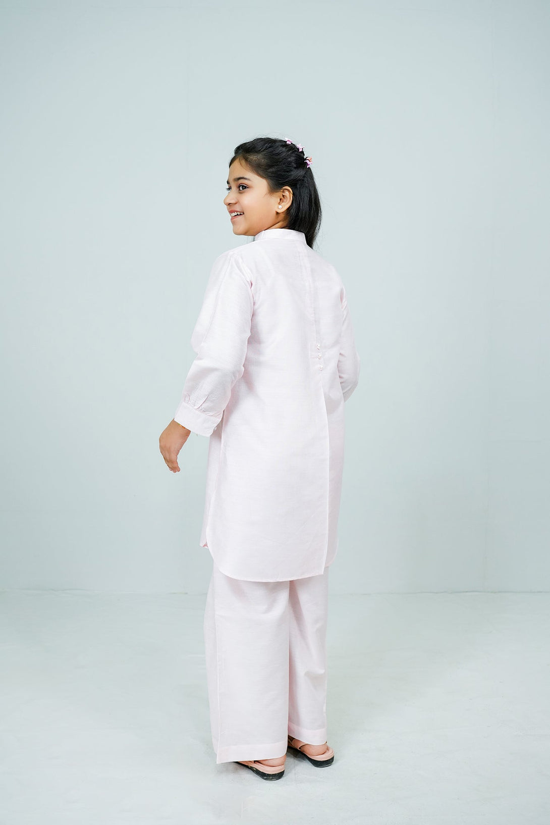 Pink Embroidered 2-Piece Set Sheep