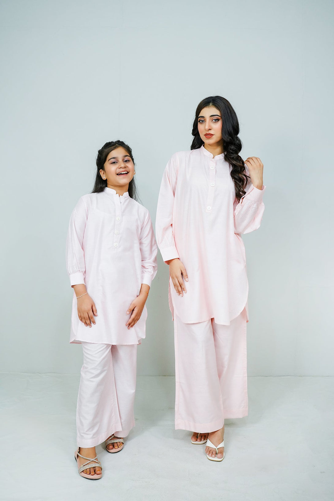 Pink Embroidered 2-Piece Set Sheep