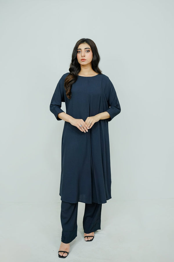Navy Blue Embroidered Stitched Sheep