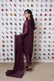 Classic Purple Embroidered stitched 3-piece