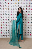 Classic Sea Green  Embroidered stitched 3-piece