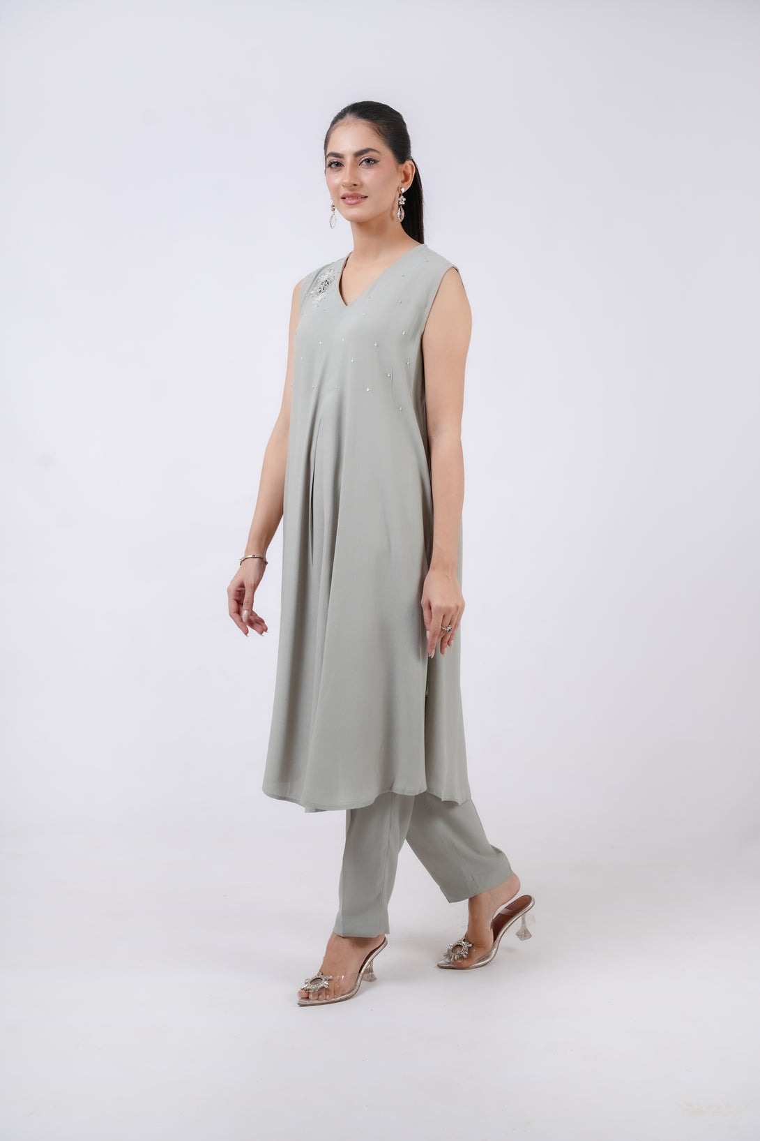 Classic Ash Grey Embroidered - Sheep
