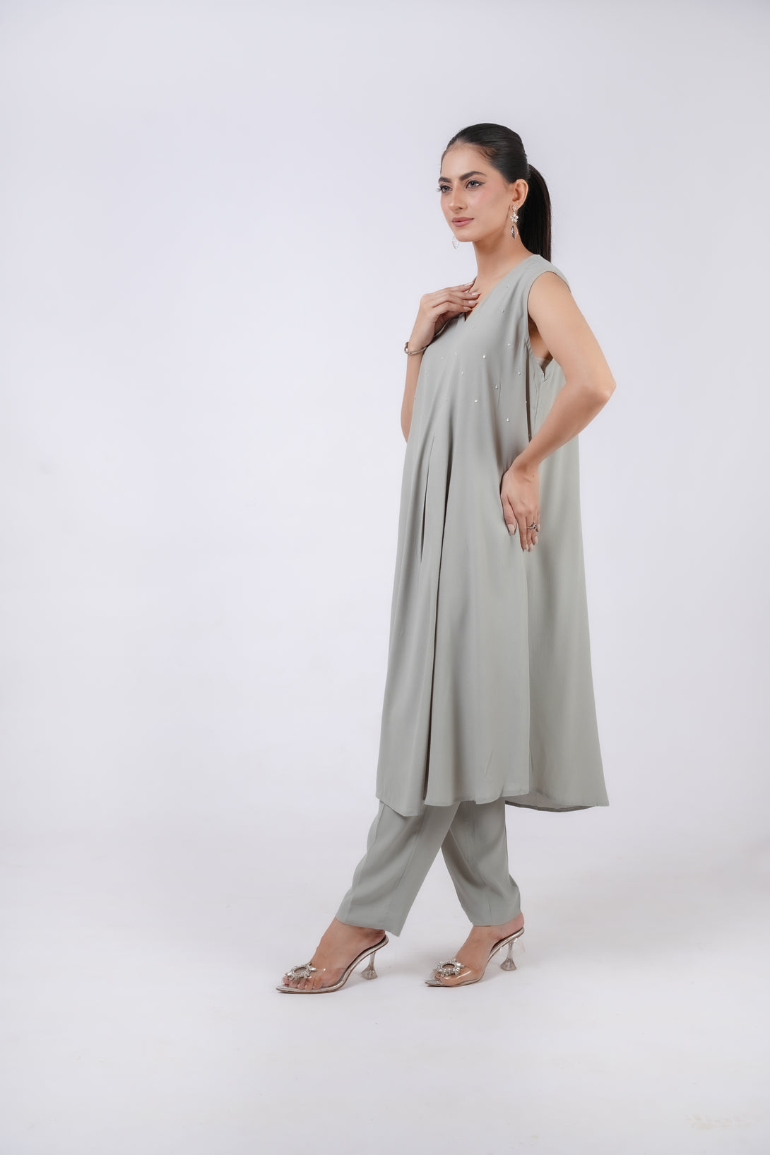 Classic Ash Grey Embroidered - Sheep