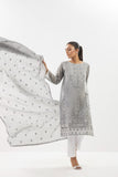 Embroidered Shirt with dupatta