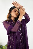 Dhanak Embroidered Kalidar Frock with Pants & Dupatta