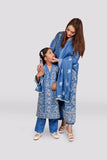 Blue Bliss - Paper Cotton Embroidered Ensemble
