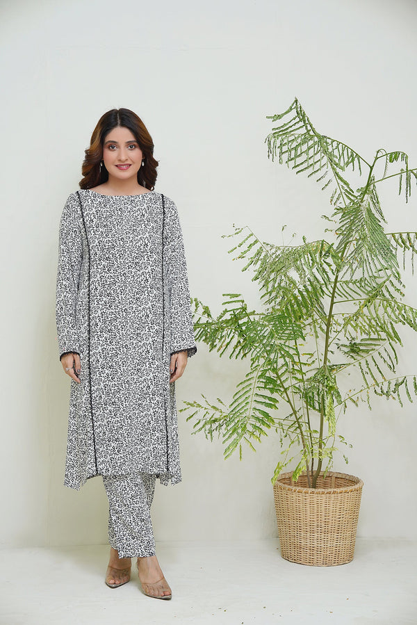 2-piece stitched Black/White Sheep